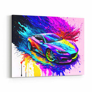 Obraz splash art auto