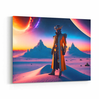 Obraz návštěvník na cizí planetě