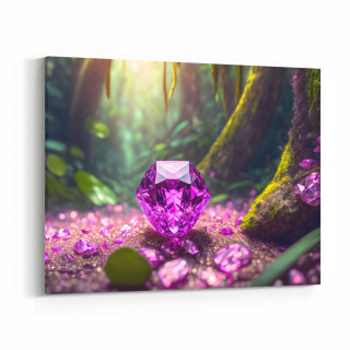 Obraz diamant v lese