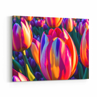 Obraz barevné tulipány