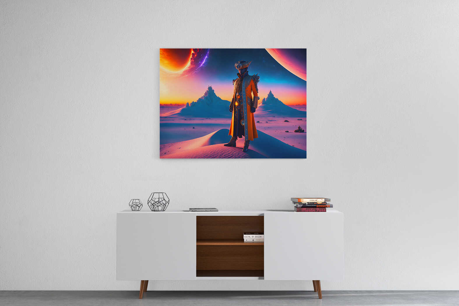 Obraz návštěvník na cizí planetě