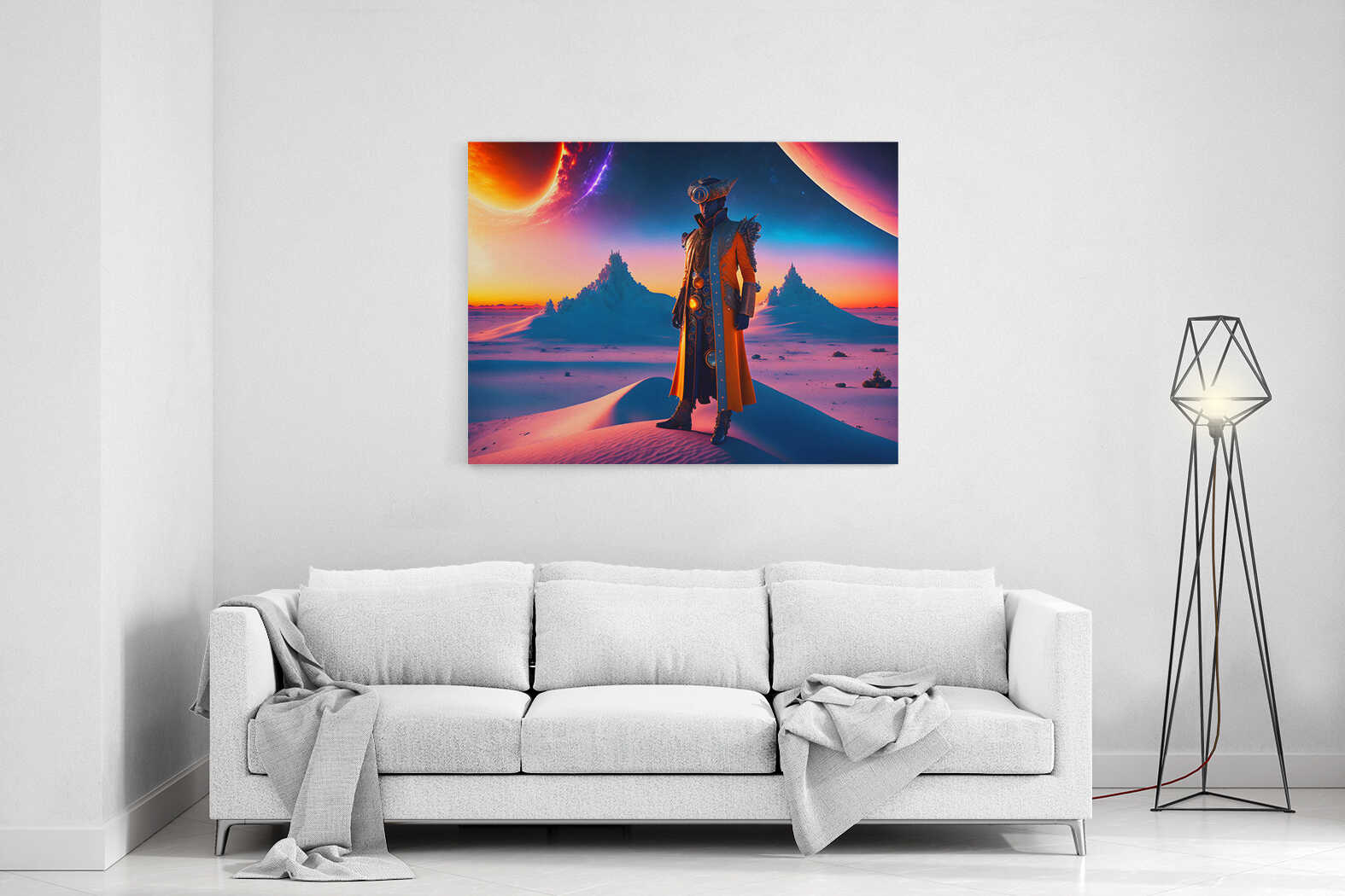 Obraz návštěvník na cizí planetě