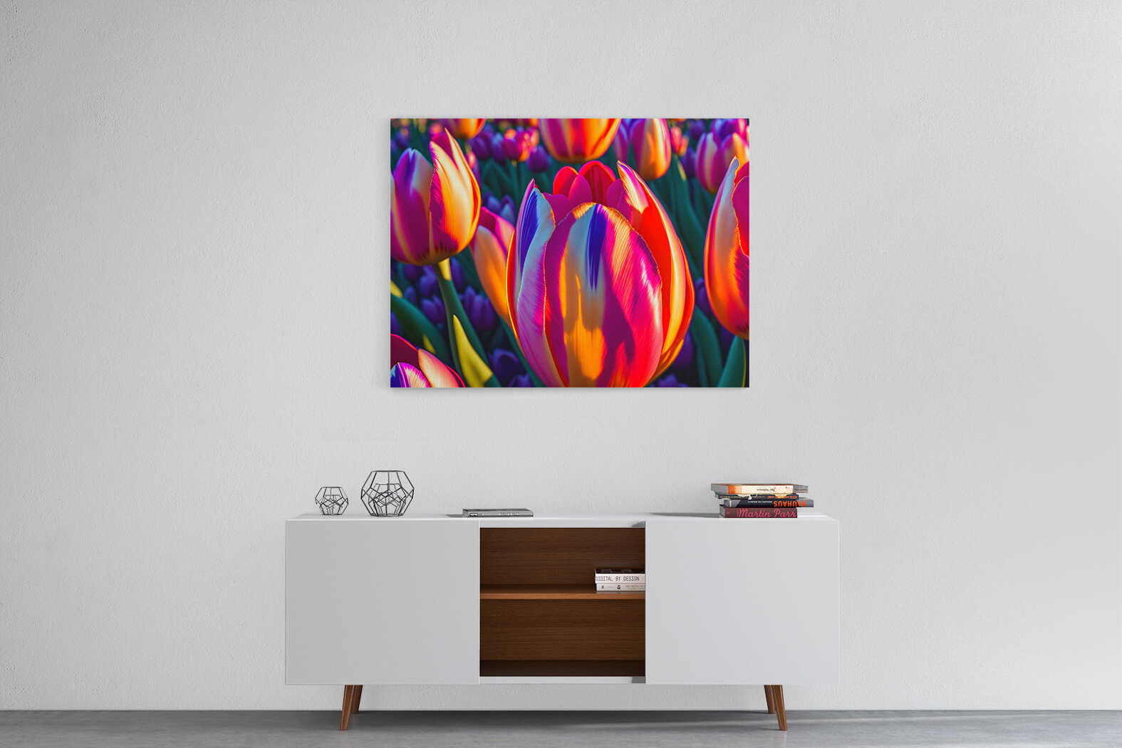 Obraz barevné tulipány